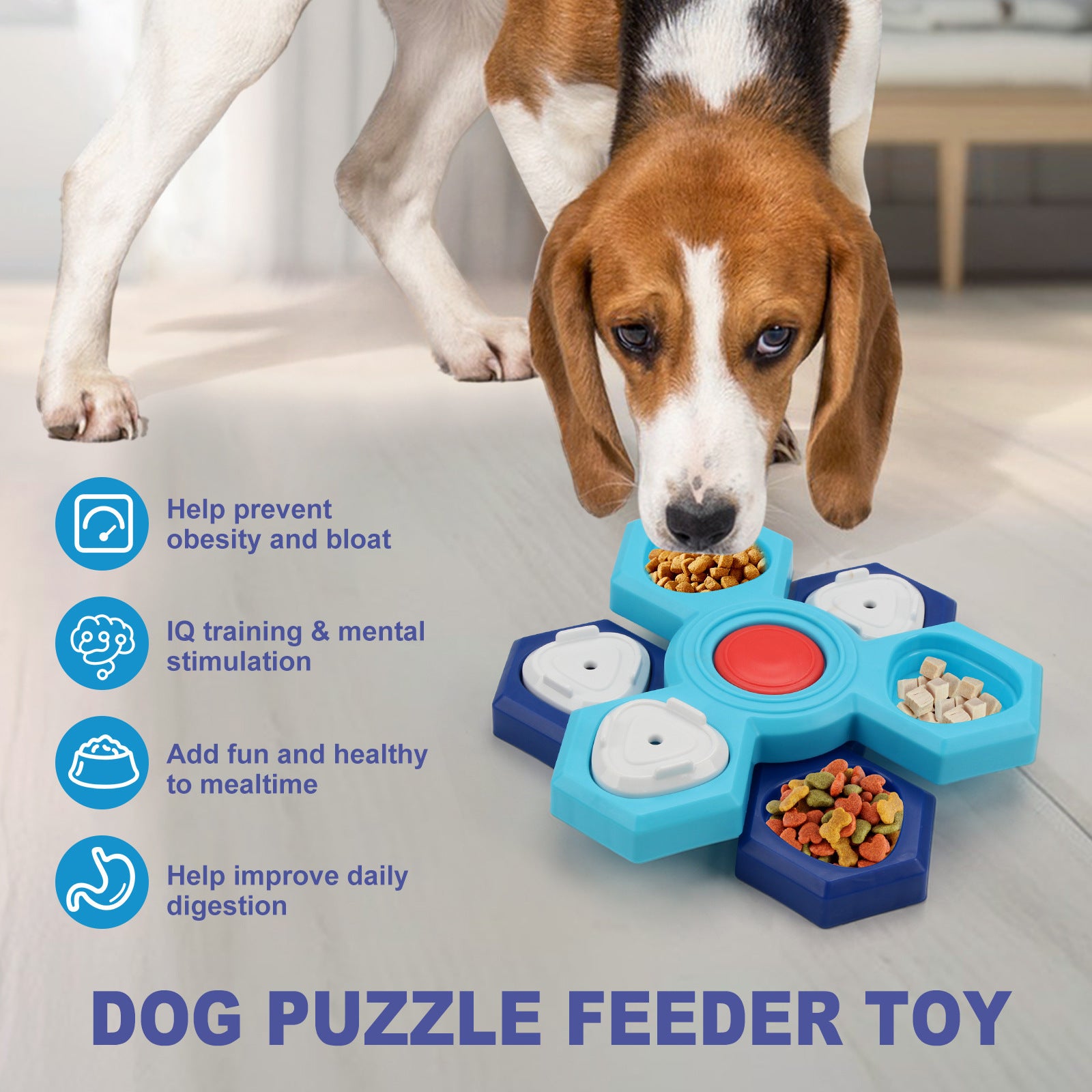 Fun 4-Layer Puzzle Bowl for Happy, Healthy Dogs