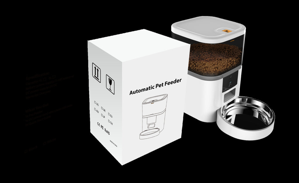 Watch Pets Eat and Play with Smart Feeder