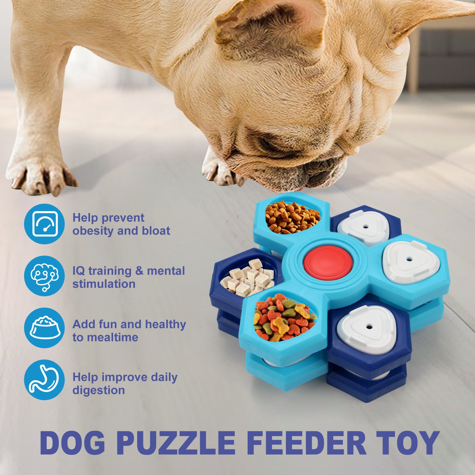 Fun 4-Layer Puzzle Bowl for Happy, Healthy Dogs