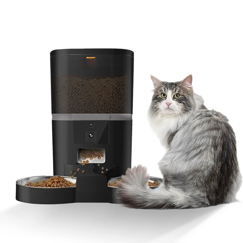 Watch Pets Eat and Play with Smart Feeder